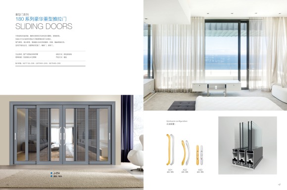 180系列豪華重型推拉門